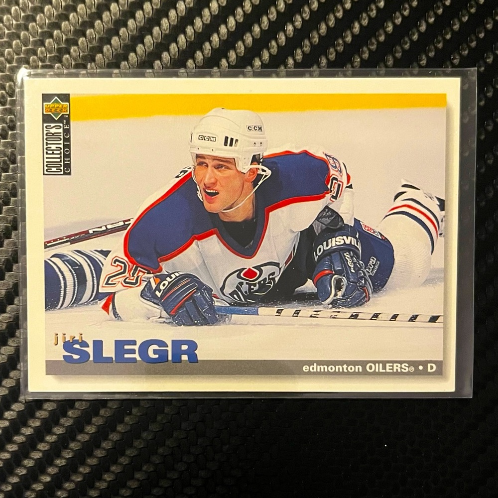 Edmonton Oilers VTG 1995 Jiri Slegr Upper Deck Coll. Choice #144 NHL Hockey Card
